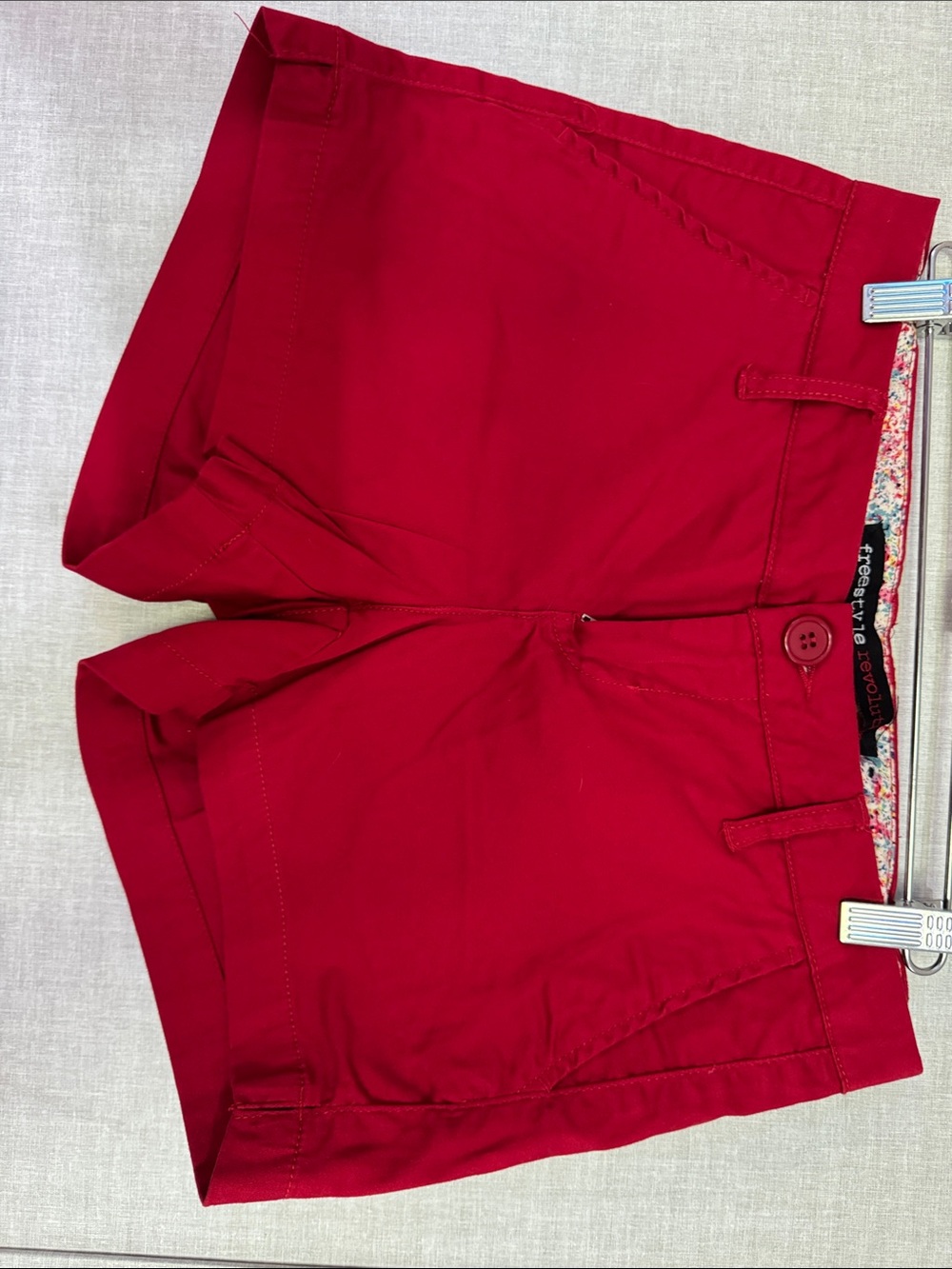 Freestyle Revolution Bright Red High Waist Women's Shorts